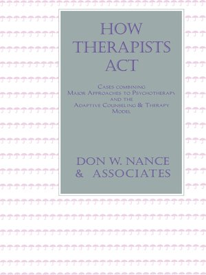 cover image of How Therapists Act